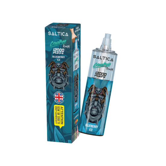 Saltica Cyberpunk 12000 Blueberry Ice Disposable Vape Bar